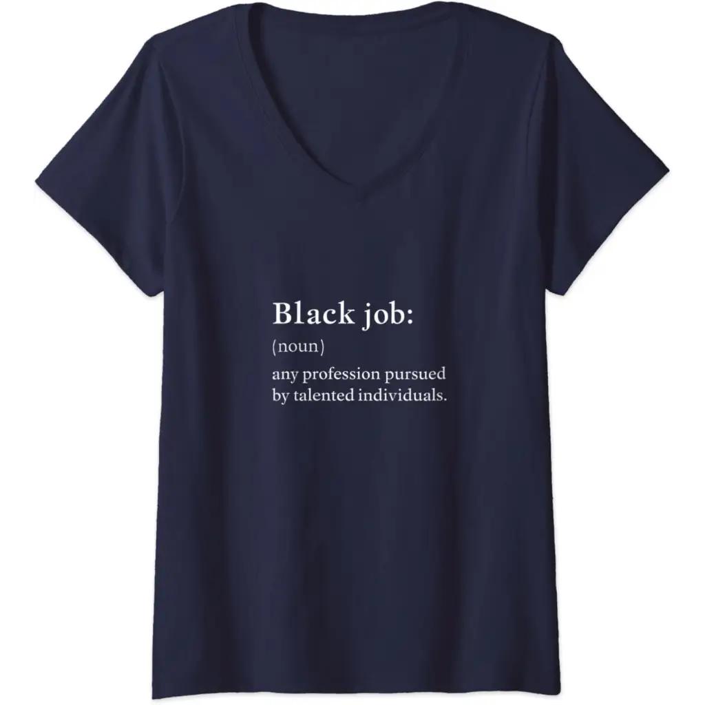 Womens Black Job Definition: Politics professionals V-Neck