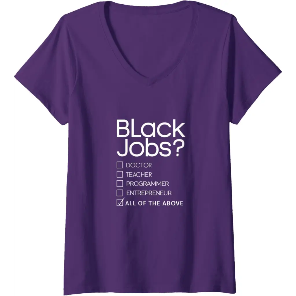 Womens Black Job Definition: Politics professionals V-Neck