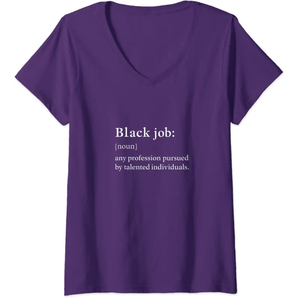 Womens Black Job Definition: Politics professionals V-Neck