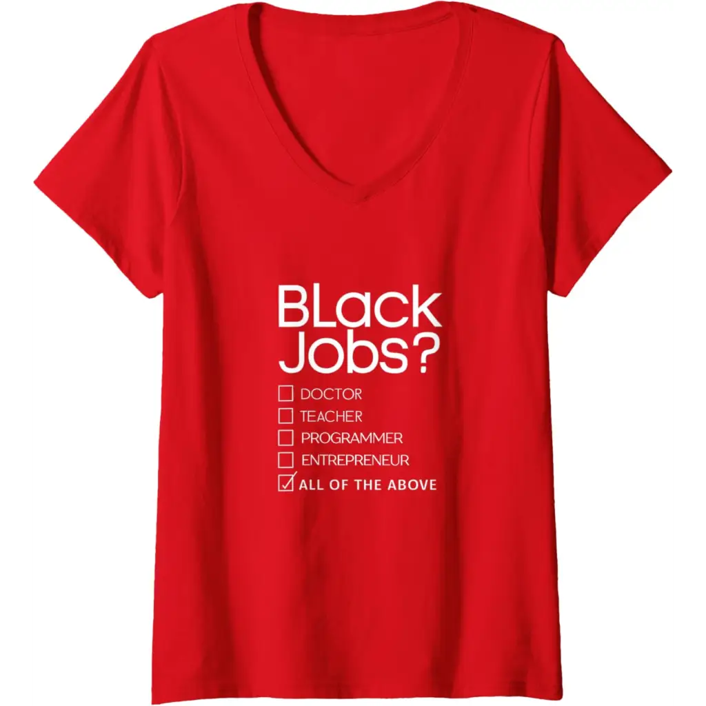 Womens Black Job Definition: Politics professionals V-Neck