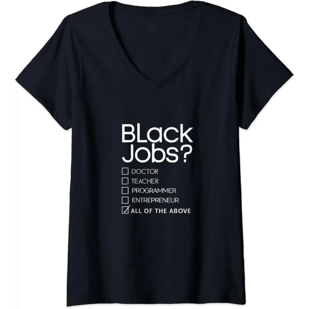 Womens Black Job Definition: Politics professionals V-Neck