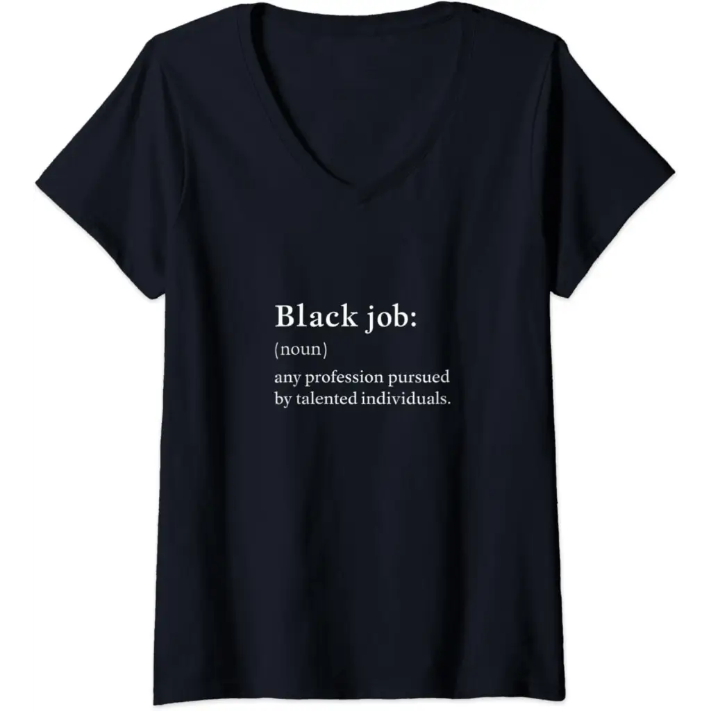 Womens Black Job Definition: Politics professionals V-Neck