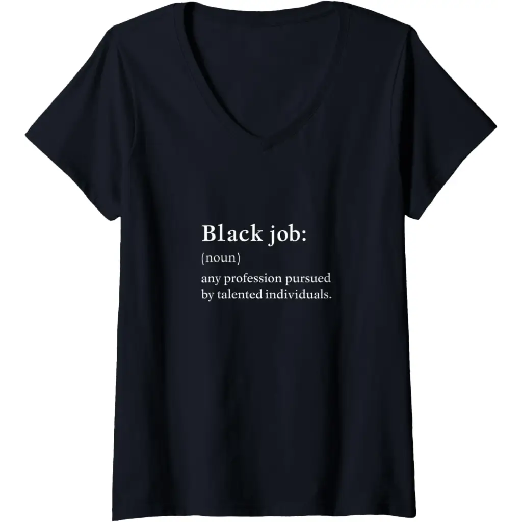 Womens Black Job Definition: Politics professionals V-Neck