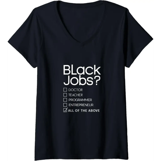 Womens Black Job Definition: Politics professionals V-Neck