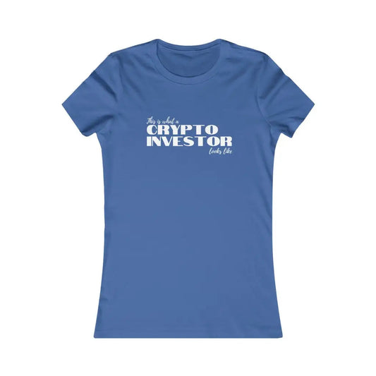 Women’s Crypto Investor t-shirt - True Royal / L - T-Shirt