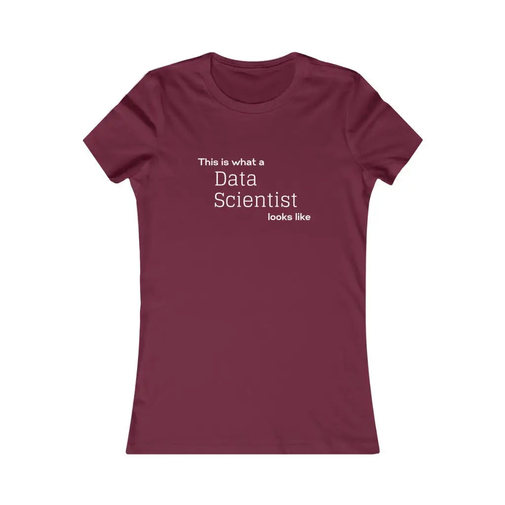 Women’s Data Scientist t-shirt - Maroon / S - T-Shirt