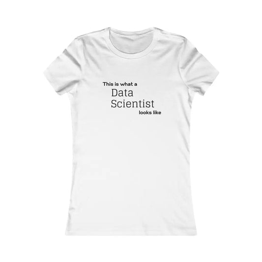 Women’s Data Scientist t-shirt - White / L - T-Shirt