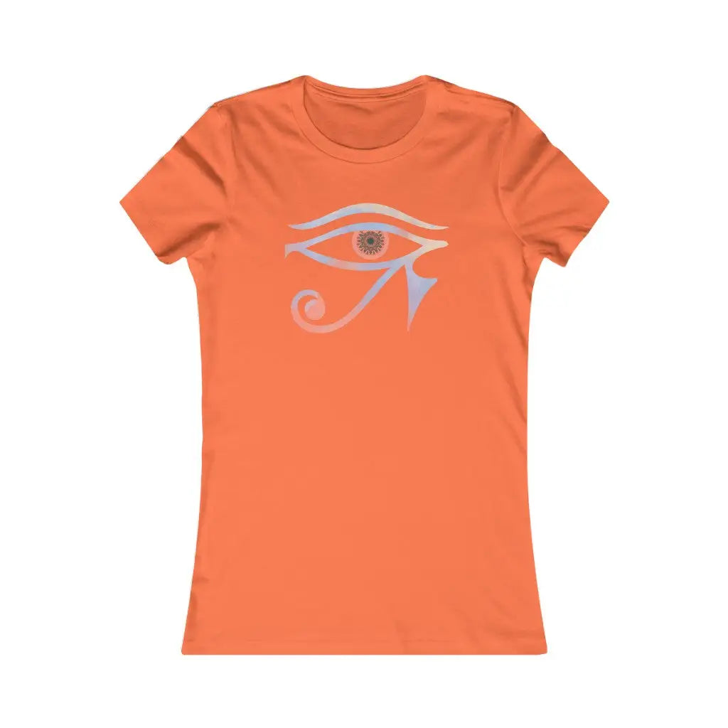 Women’s Eye Of Horus Favorite Tee - Orange / L - T-Shirt