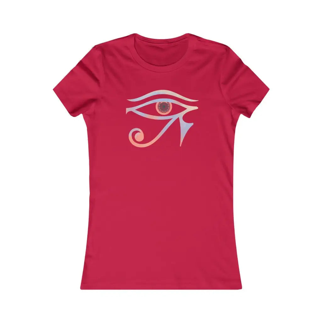 Women’s Eye Of Horus Favorite Tee - Red / L - T-Shirt