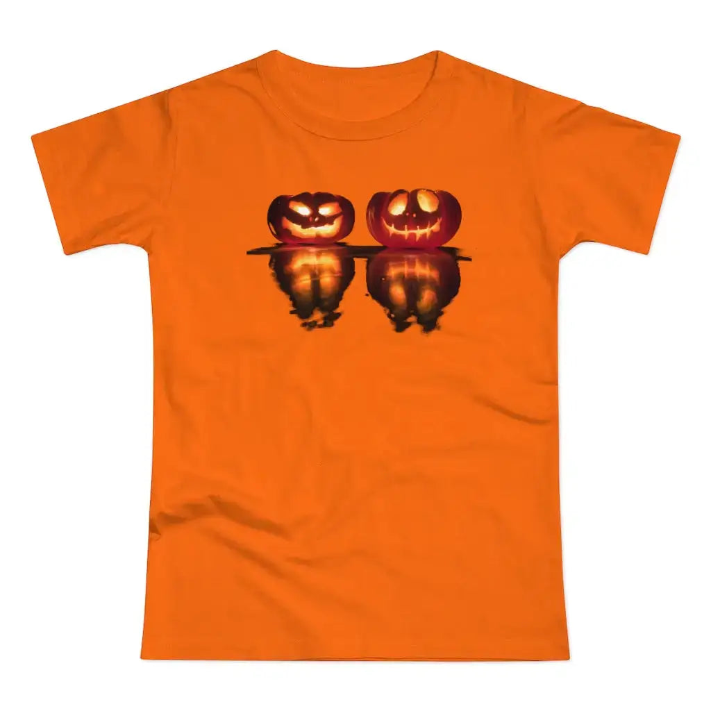 Women’s Jack-o’-lantern Single Jersey T-shirt - Orange