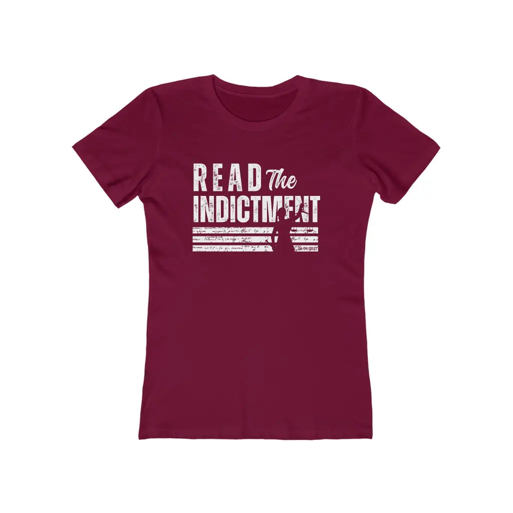 Women’s Read the Indictment Fitted Short Sleeve Tee