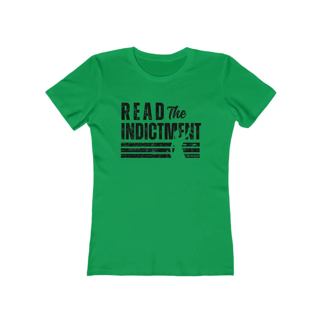 Women’s Read the Indictment Fitted Short Sleeve Tee