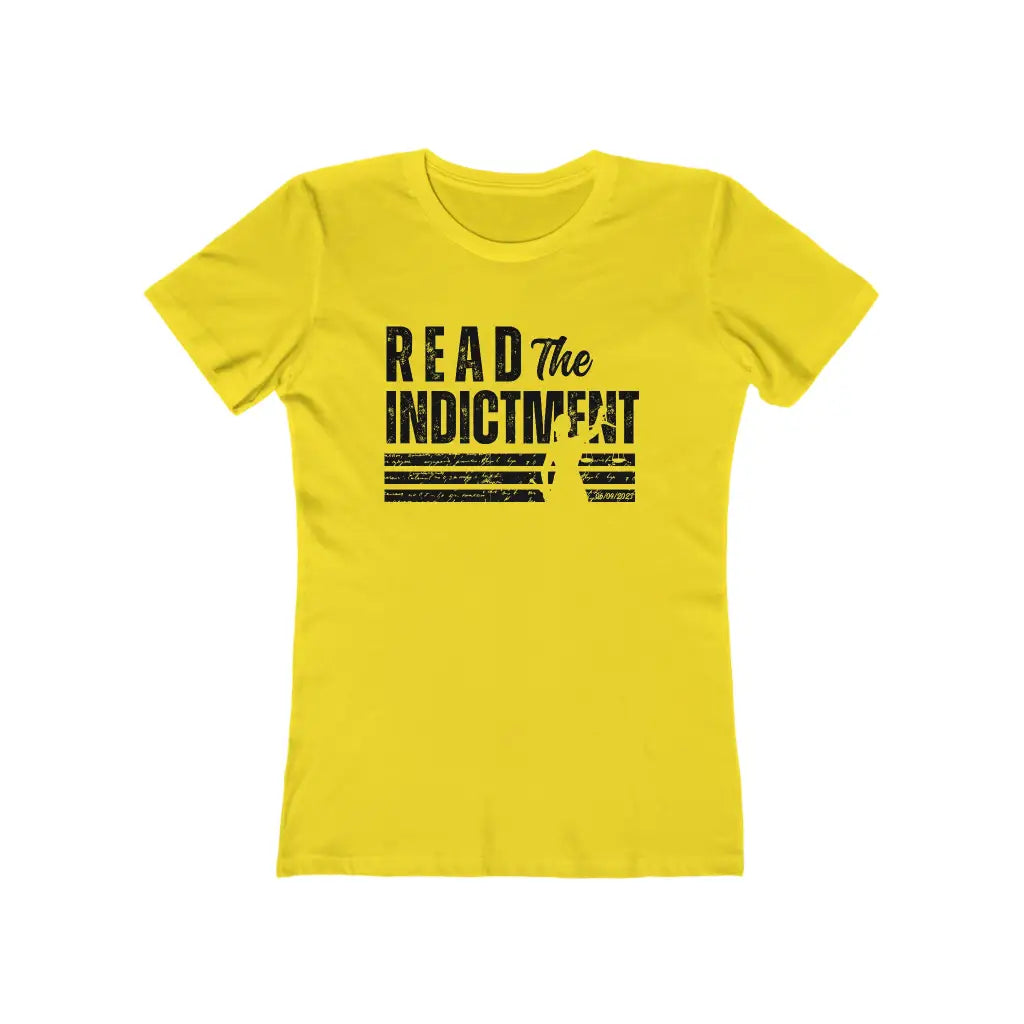 Women’s Read the Indictment Fitted Short Sleeve Tee