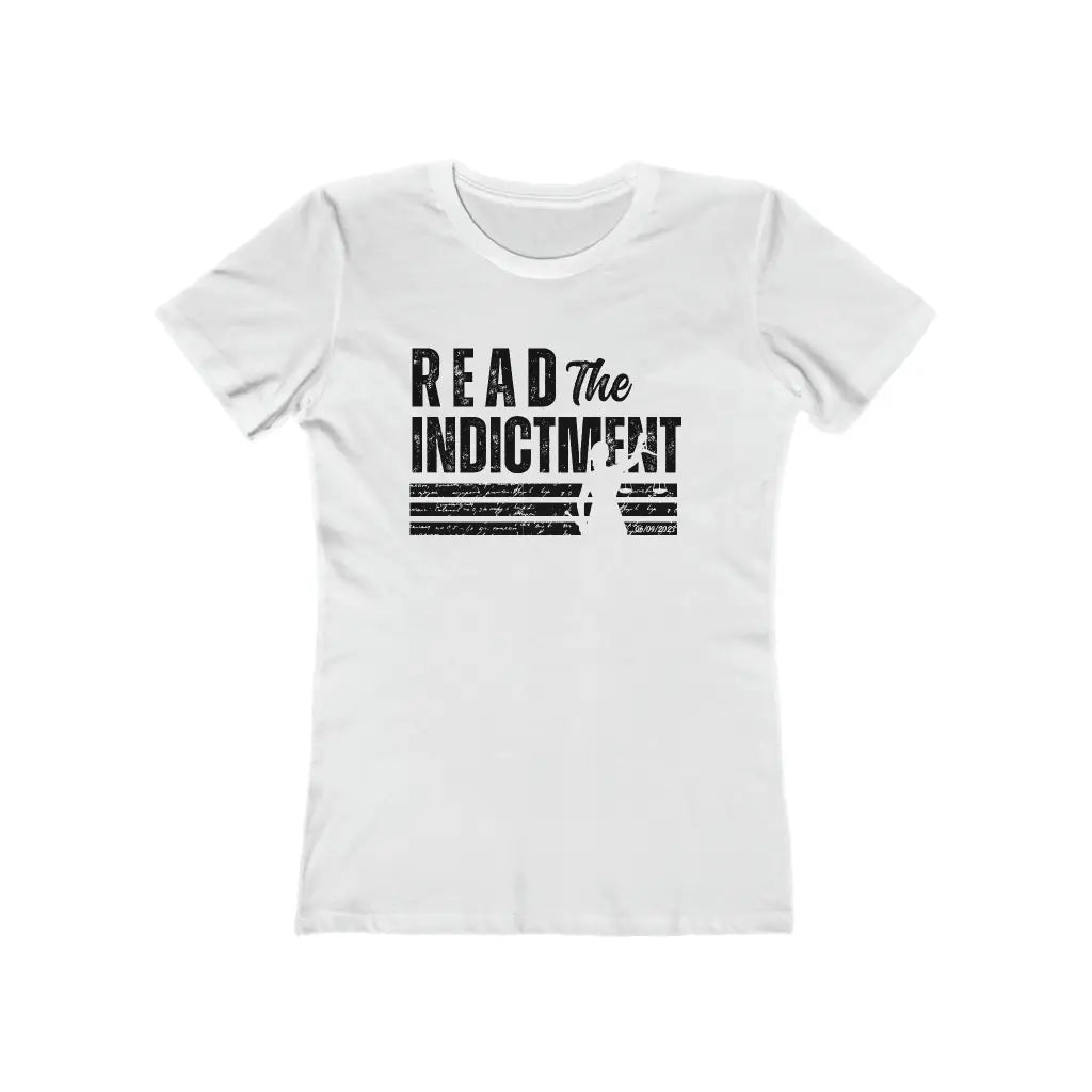 Women’s Read the Indictment Fitted Short Sleeve Tee