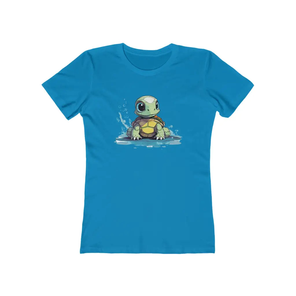 Women’s Sea Turtle Fitted Short Sleeve Tee - Solid