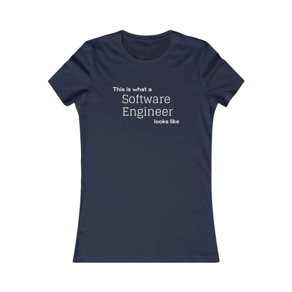 Women’s Software Engineer t-shirt - Navy / S - T-Shirt