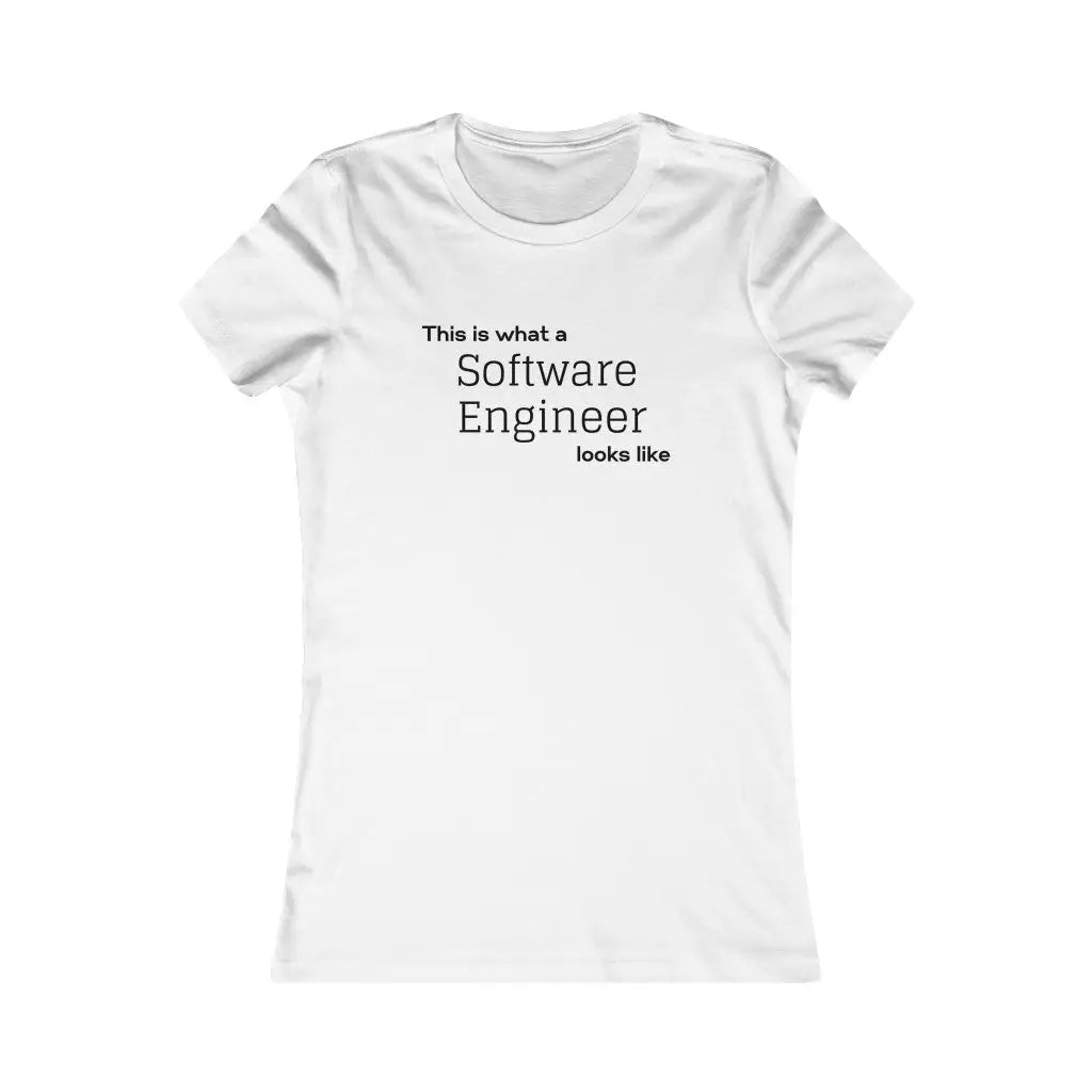 Women’s Software Engineer t-shirt - White / S - T-Shirt