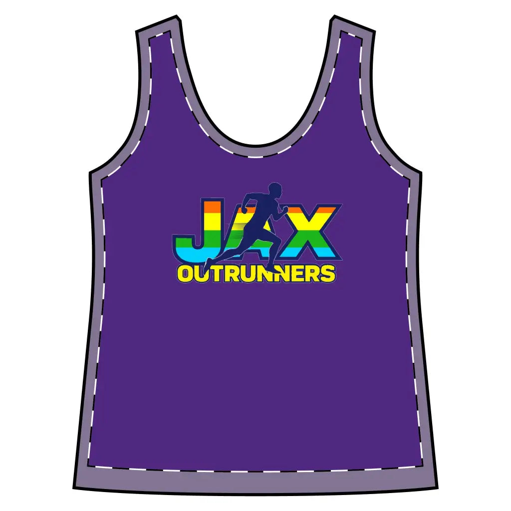 Women’s Sporty Racerback Tank Jax Outrunners’ Shirt Fitness