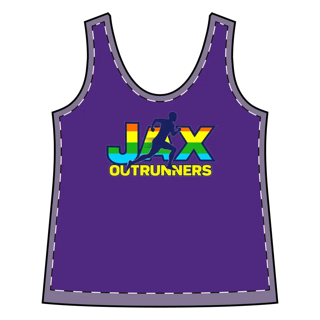 Women’s Sporty Racerback Tank Jax Outrunners’ Shirt Fitness