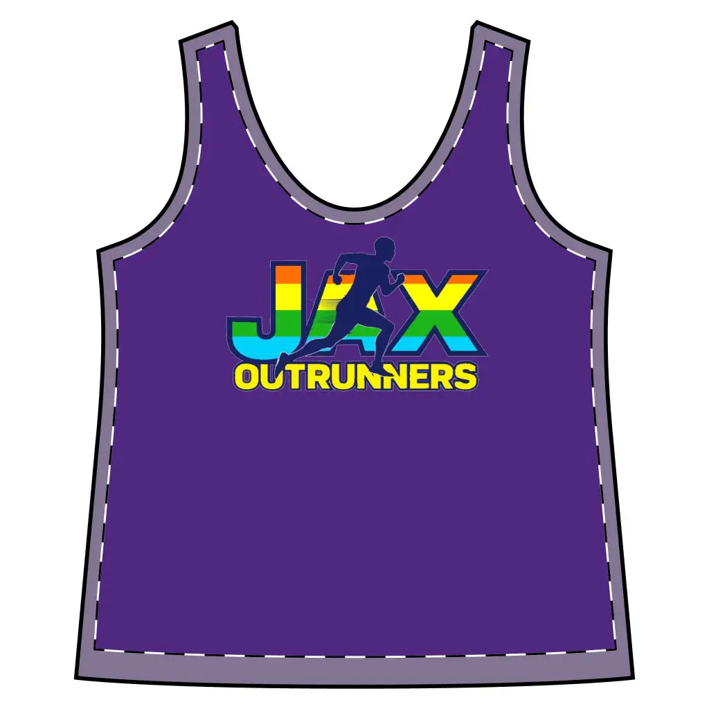 Women’s Sporty Racerback Tank Jax Outrunners’ Shirt Fitness