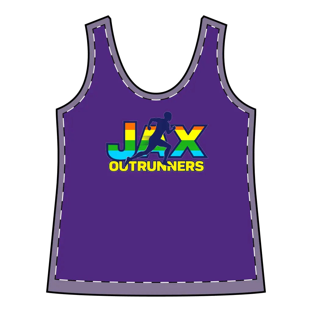 Women’s Sporty Racerback Tank Jax Outrunners’ Shirt Fitness