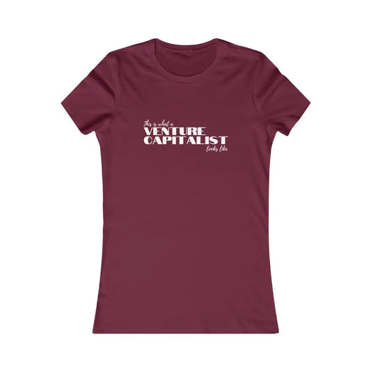 Women’s Venture Capitalist t-shirt - Maroon / S - T-Shirt