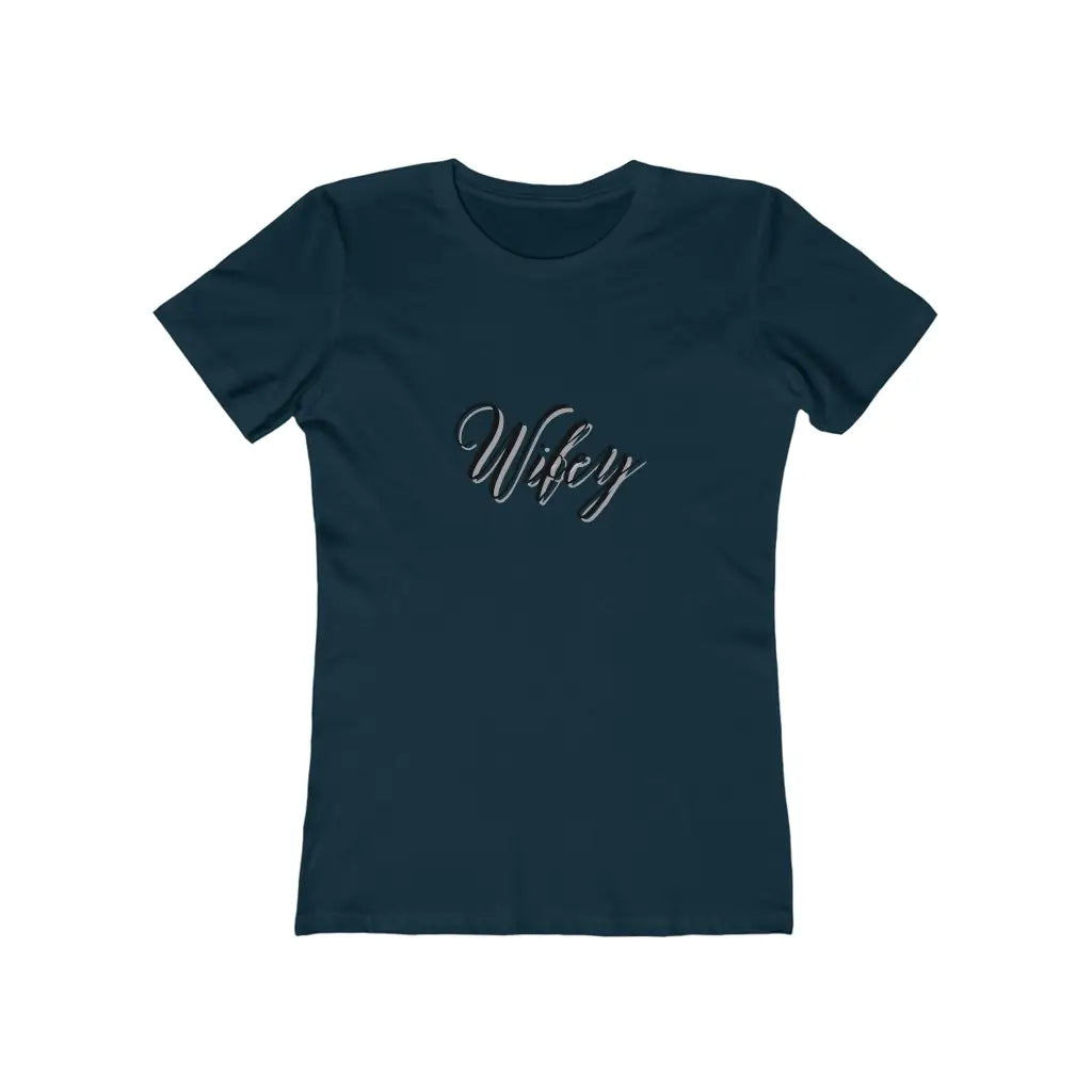 Women’s Wifey Jersey Short Sleeve Tee - Solid Midnight