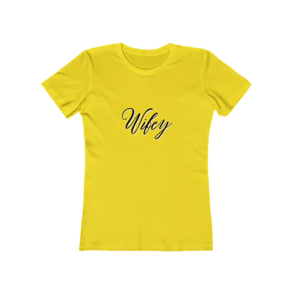 Women’s Wifey Jersey Short Sleeve Tee - Solid Vibrant