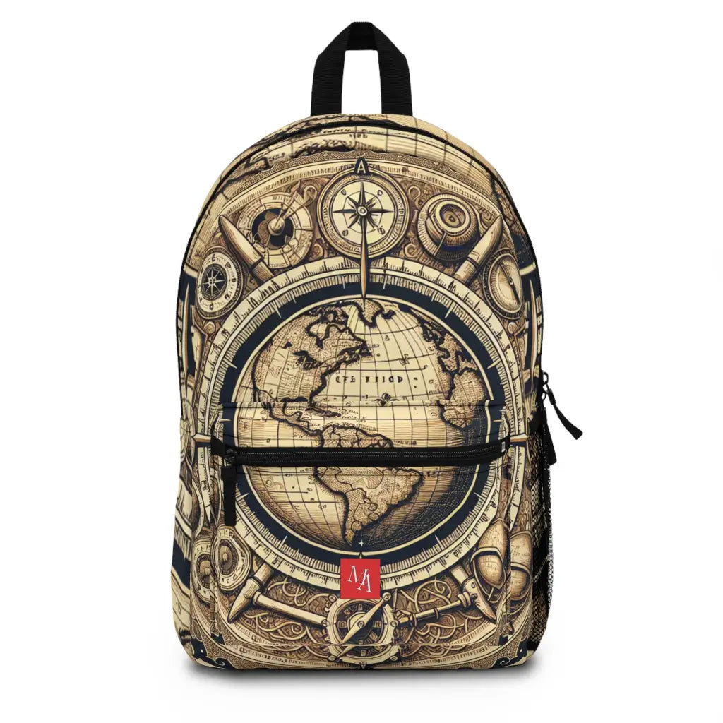 World of Intricate Mapping Backpack One size Bags
