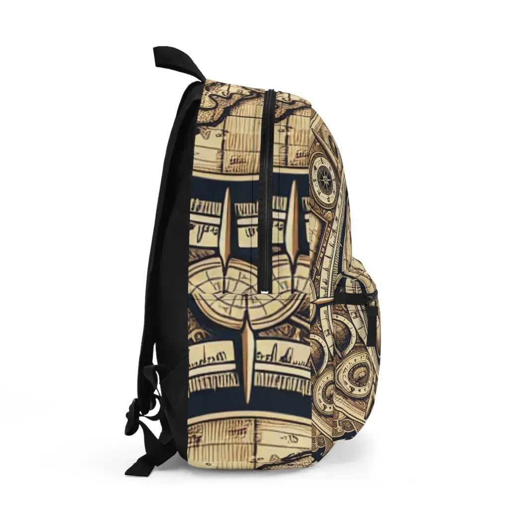 World of Intricate Mapping Backpack One size Bags
