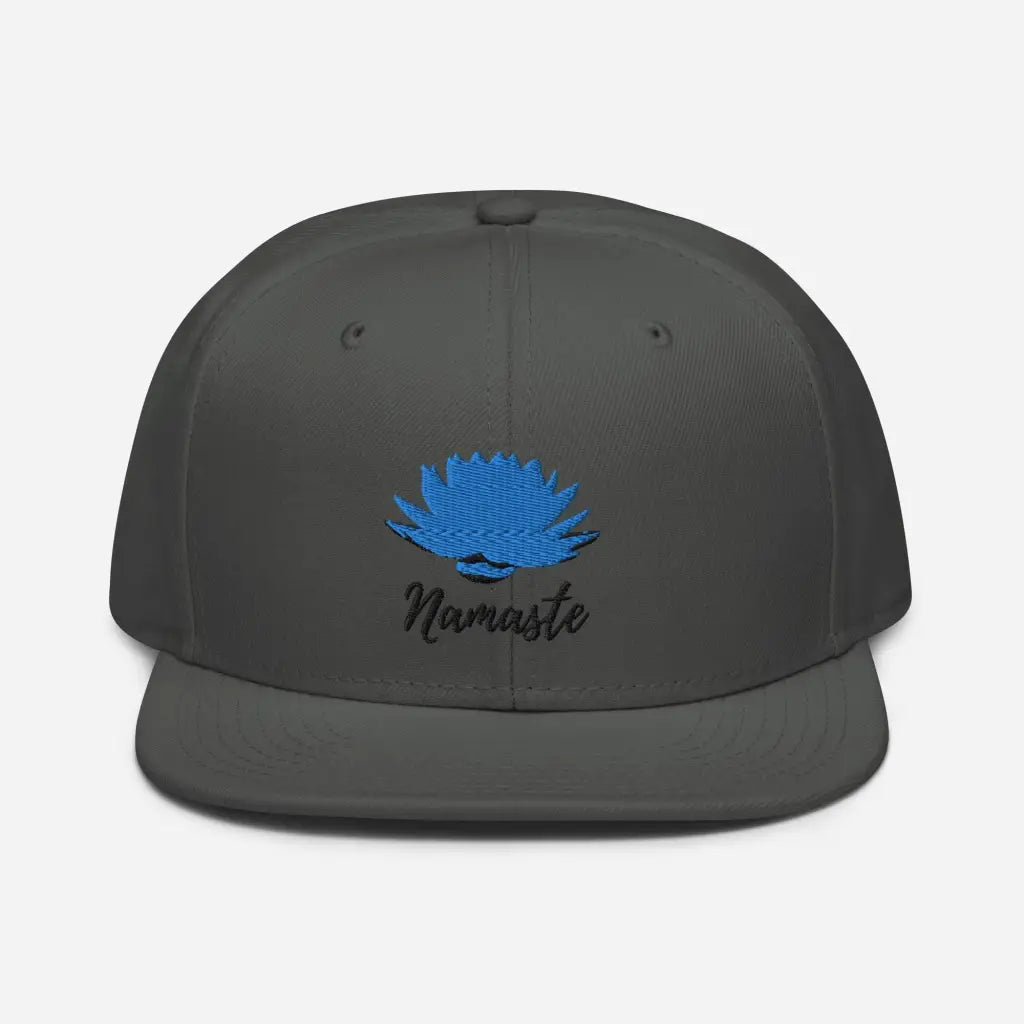 Yoga Namaste Snapback Hat - Charcoal gray