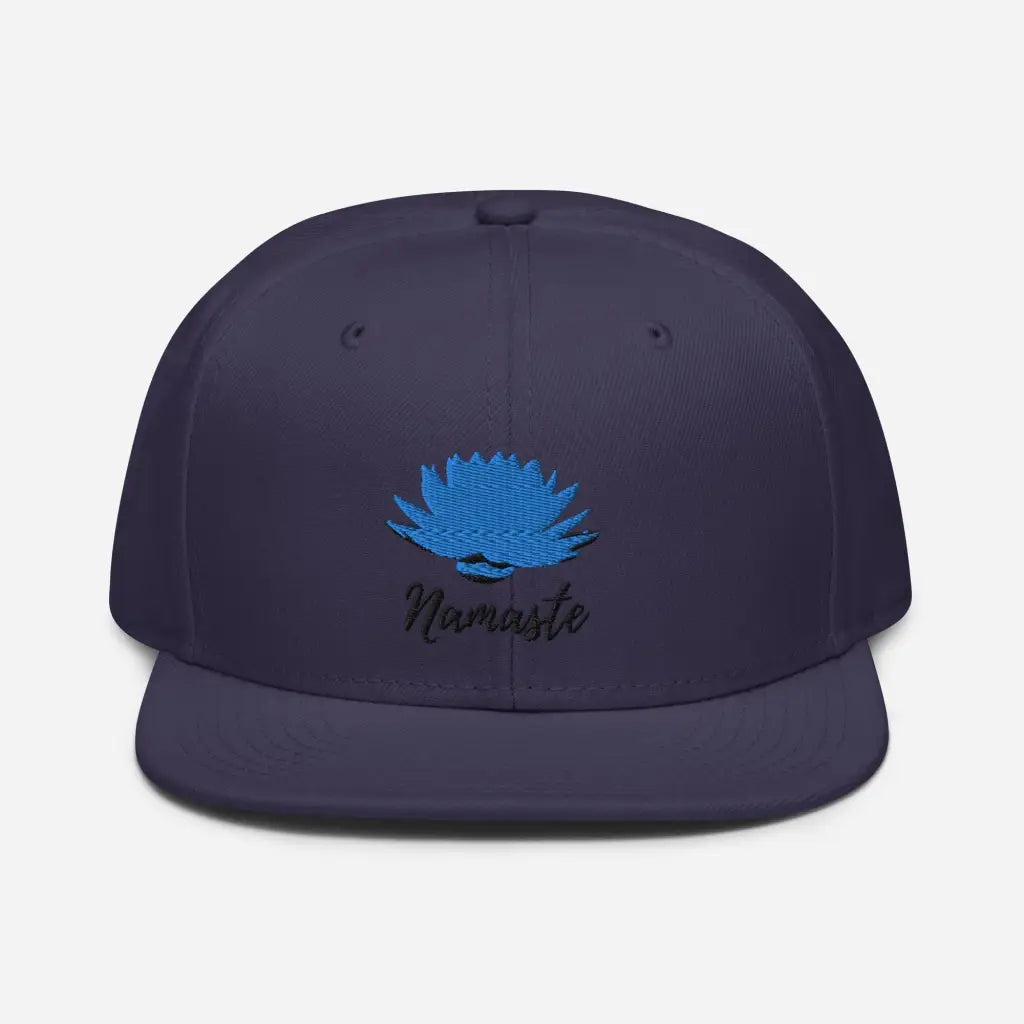 Yoga Namaste Snapback Hat - Navy blue