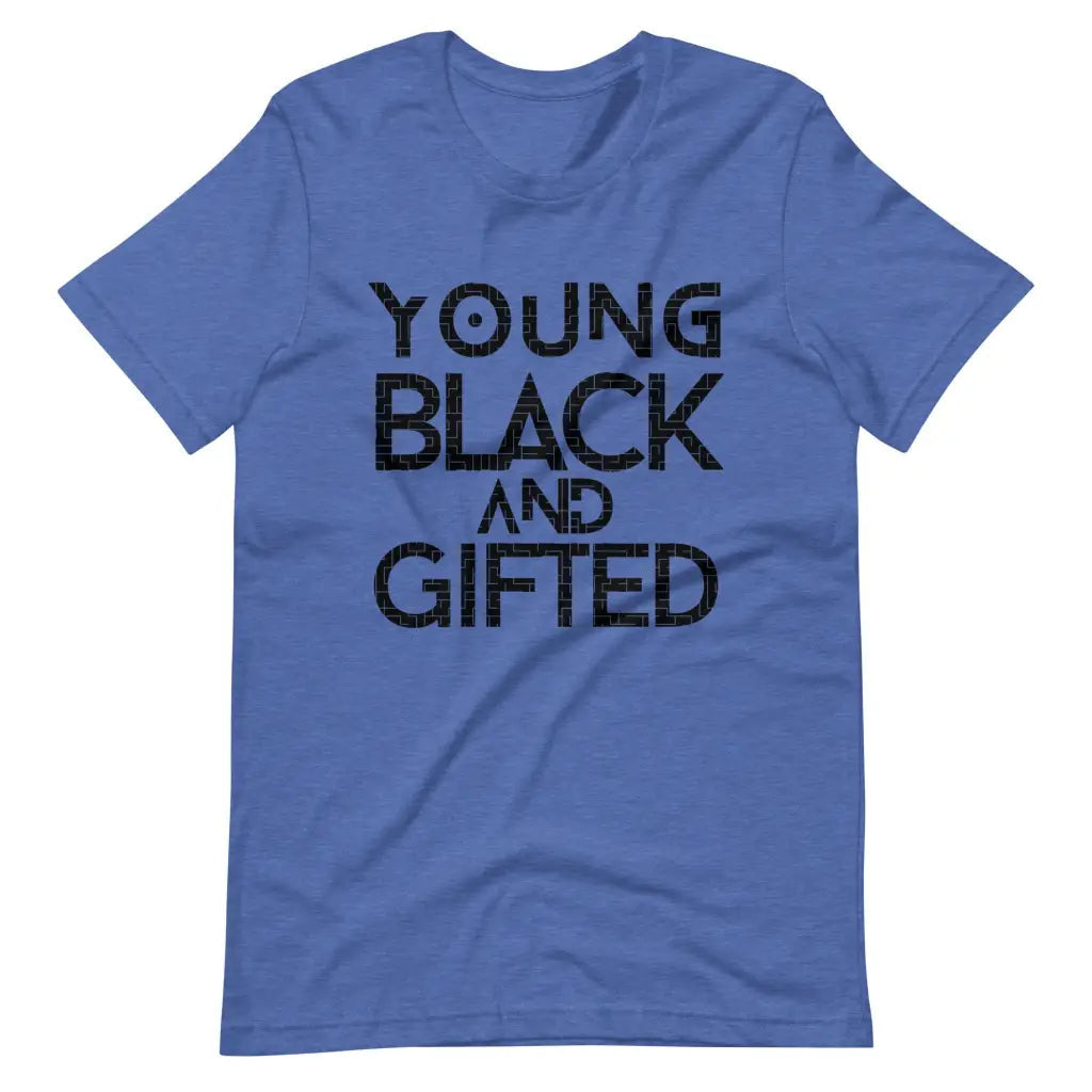 Young Black and Gifted t-shirt - Heather True Royal / S