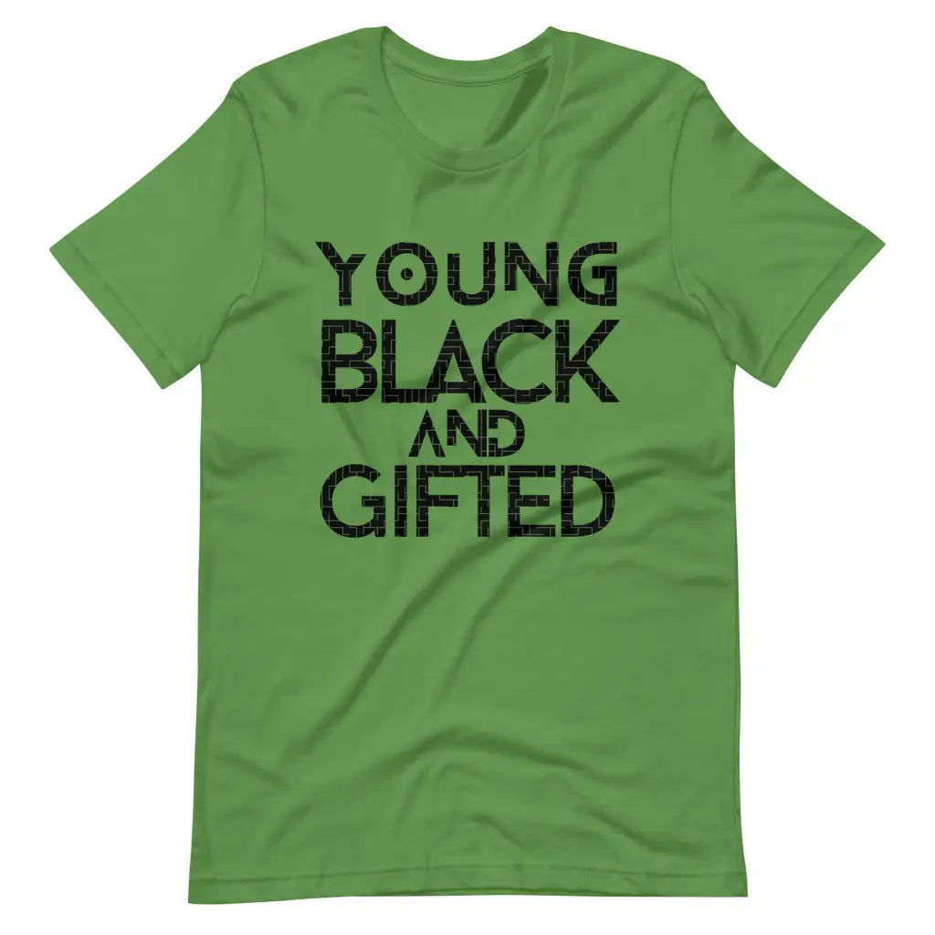 Young Black and Gifted t-shirt - Leaf / S - T-Shirt